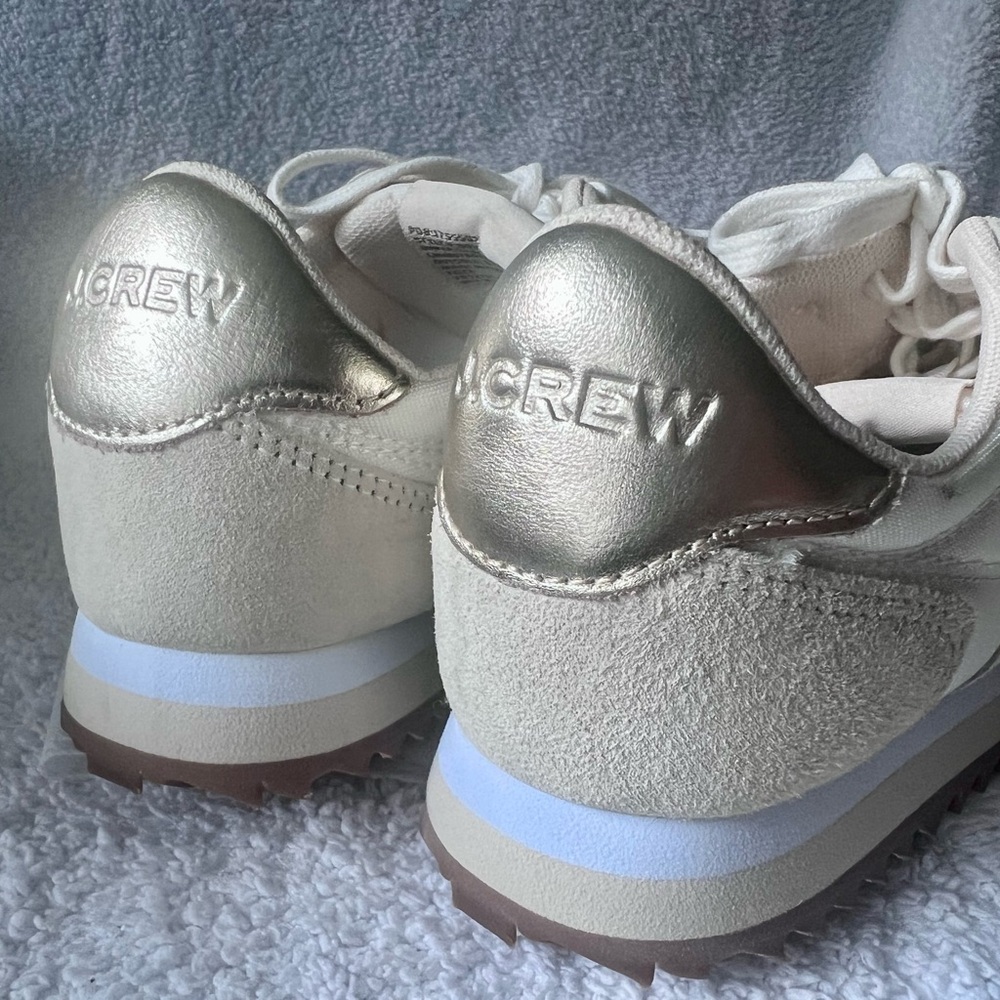 J. Crew sneakers/ cream